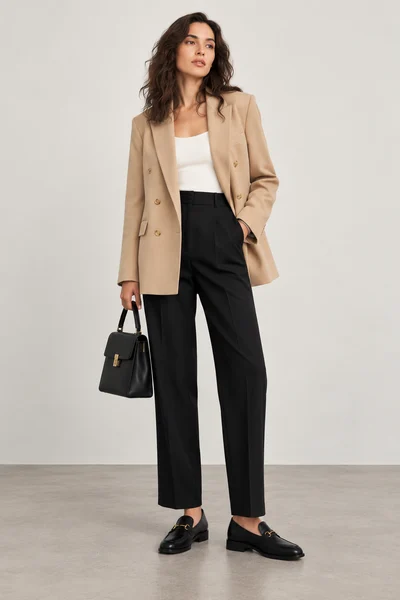 The City Classic: an outfit styled with the camel blazer